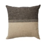 CUSHION COVER EVI LINEN BLACK NATURAL     - CUSHIONS